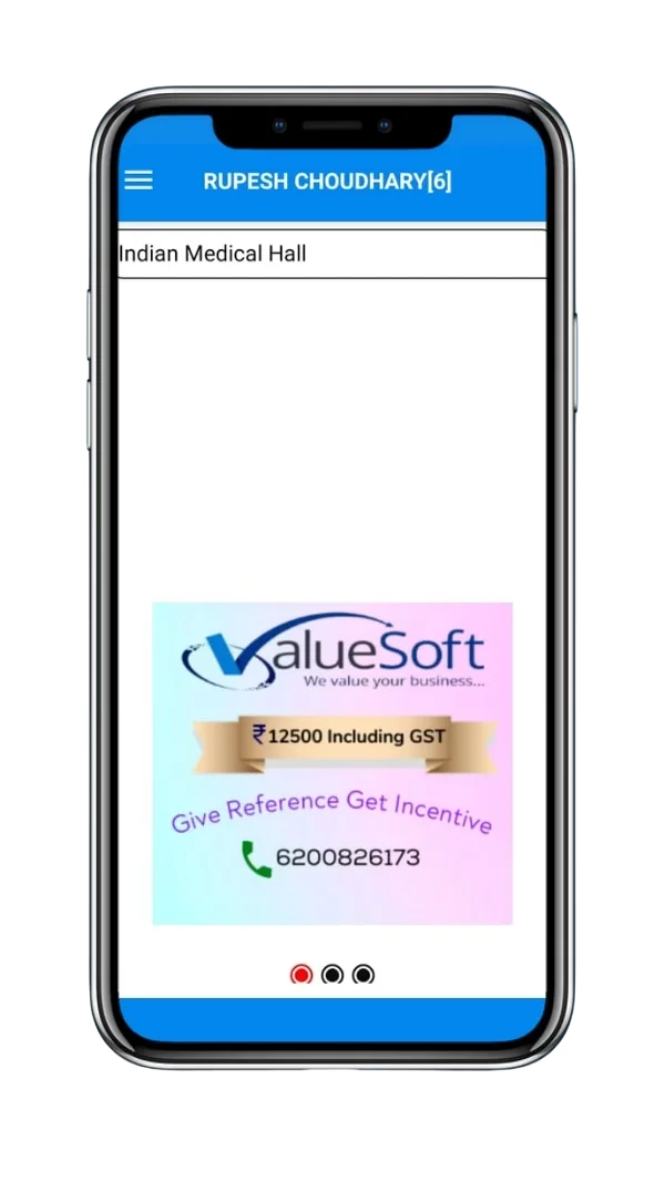 ValueSoft CSR App on a phone