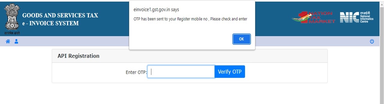 OTP Register e-Invoice