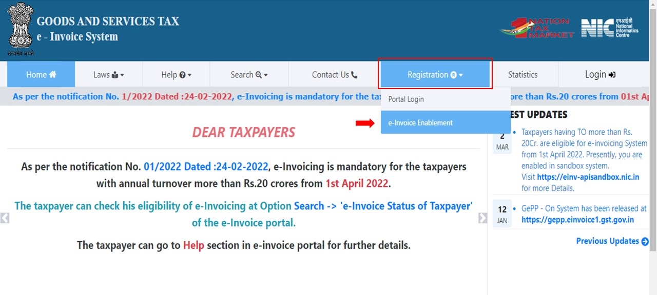 e-Invoice Registration