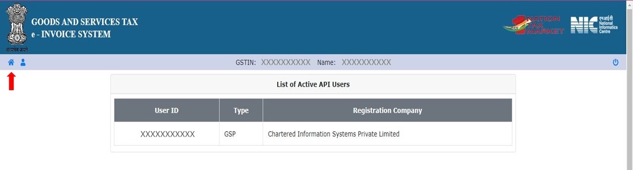 Go on menu e-invoice