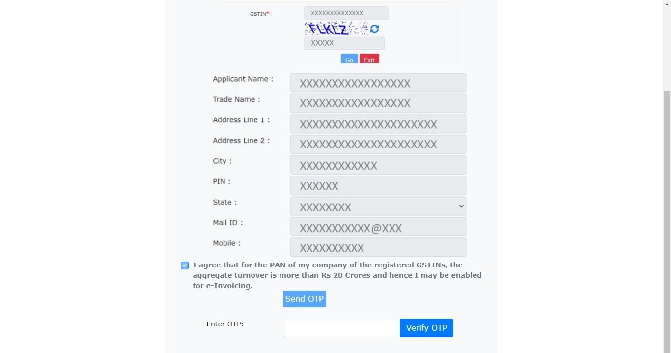 needs of e-invoice generate